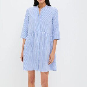 Tuckernuck Blue Stripe Royal Shirt Dress Size S